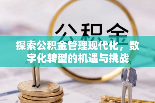 浉河探索公积金管理现代化，数字化转型的机遇与挑战