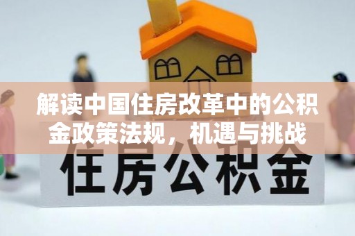 浉河解读中国住房改革中的公积金政策法规，机遇与挑战