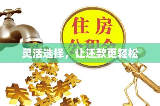 浉河灵活选择，让还款更轻松