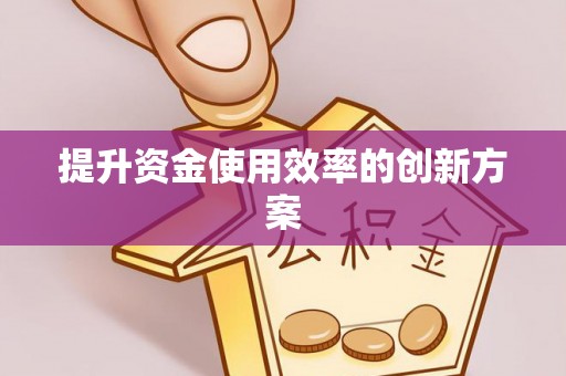 浉河提升资金使用效率的创新方案