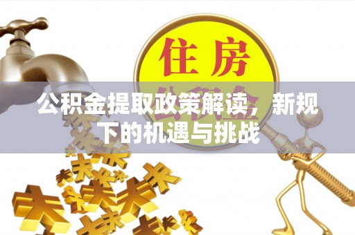 浉河公积金提取政策解读，新规下的机遇与挑战