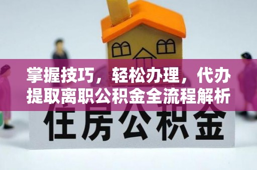 浉河掌握技巧，轻松办理，代办提取离职公积金全流程解析