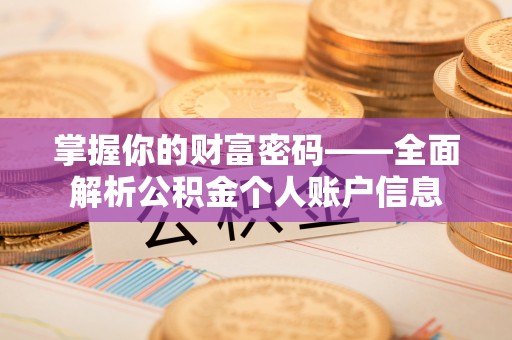 浉河掌握你的财富密码——全面解析公积金个人账户信息